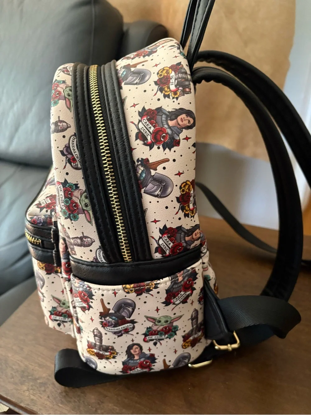 Loungefly Cream Star Wars Character Mini Backpack